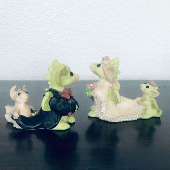 Pocket Dragons Dragon Bride Groom Figurines Set - Picture 4 of 7